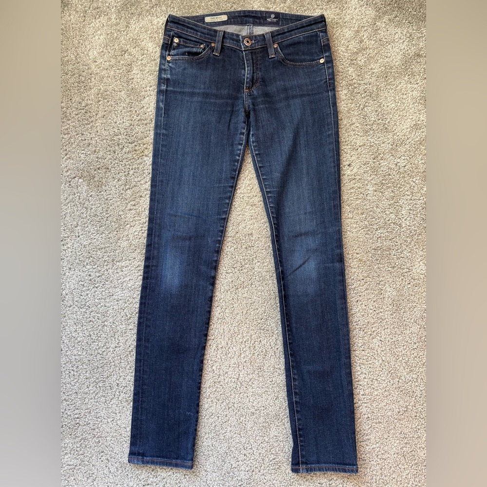 AG Adriano Goldschmied Jeans Womens 26R Low Rise Dark Wash Skinny Y2K